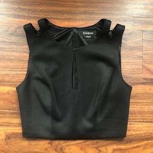 Bebe Black Crop-Top
